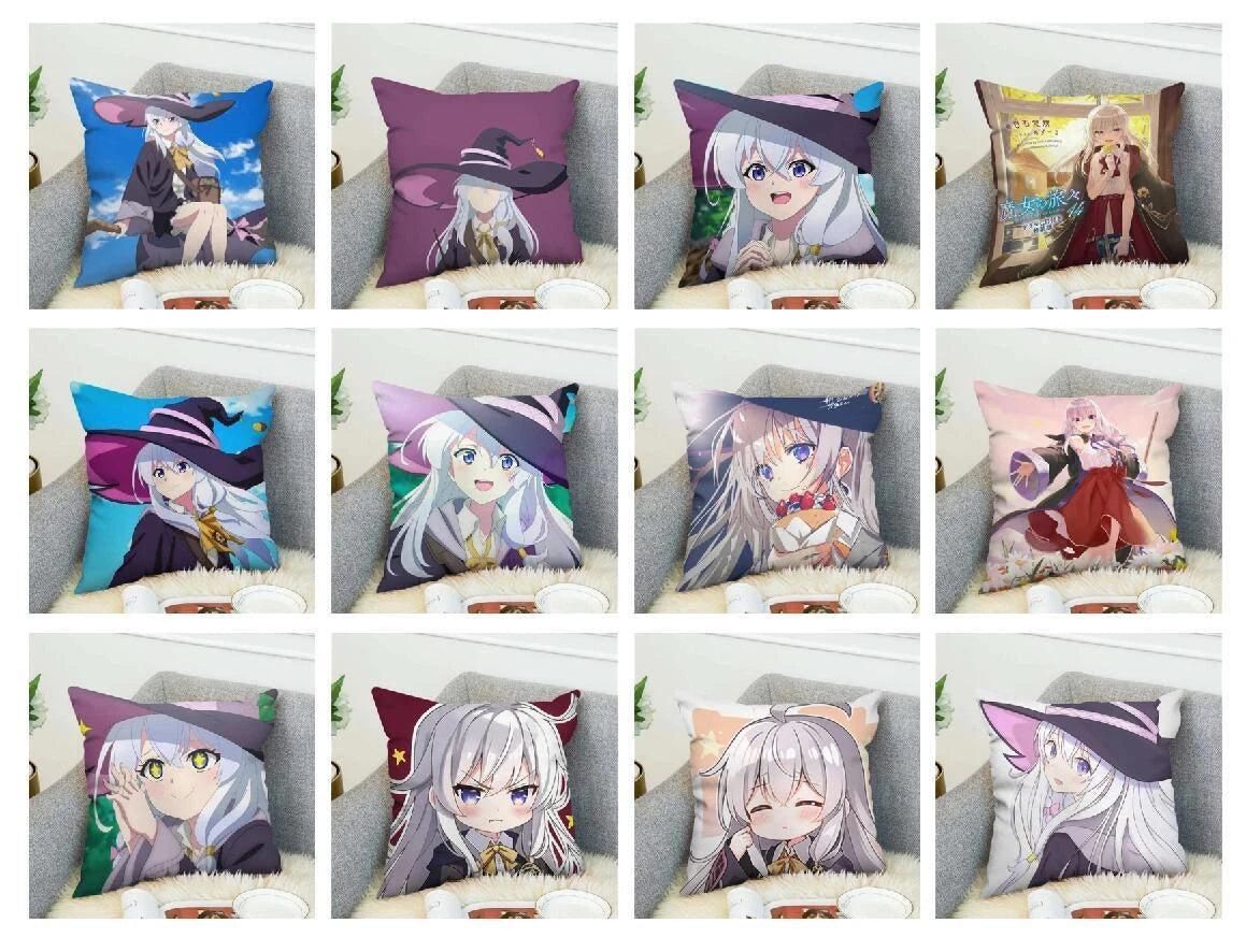 Wandering Witch Pillow Cases Decorative Cushions Cover for Sofa Decor