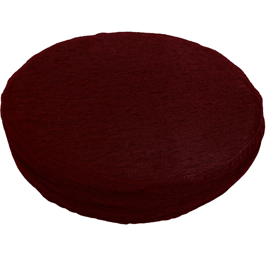 Wn08 Dark Red Chenille  Sofa Seat Patio Bench Box Cushion Bolster Cover/Runner