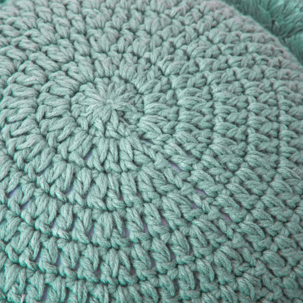 Round Knitted Waist Pillow Throw Sofa Car Office Chair Cushion Pillows Pad Decor