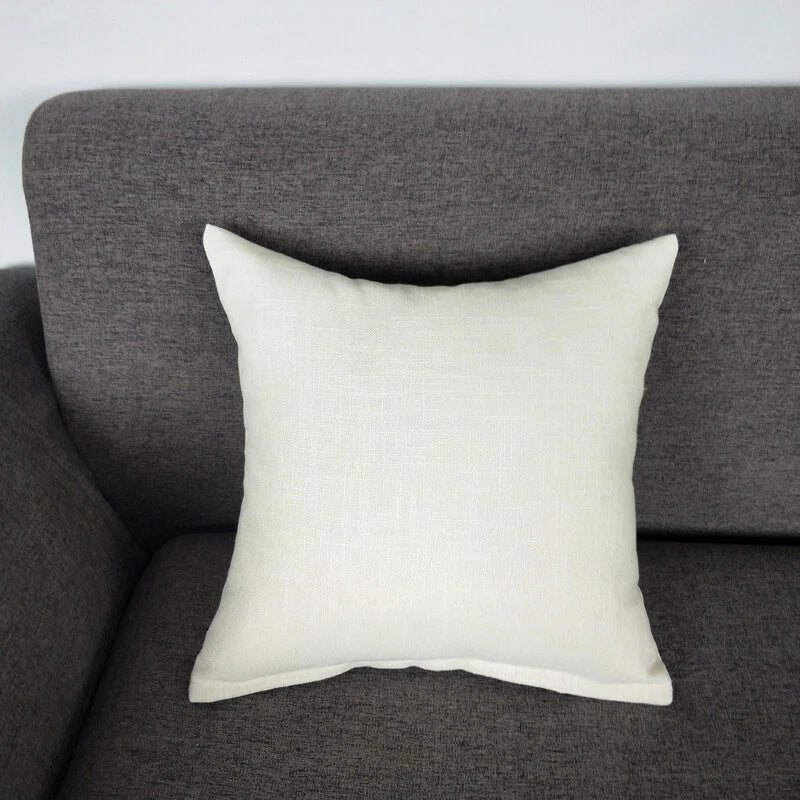 1PC Pillowcase Cushion Cover Throw Waist Pillow Case Cotton Linen Sofa Couch Bed