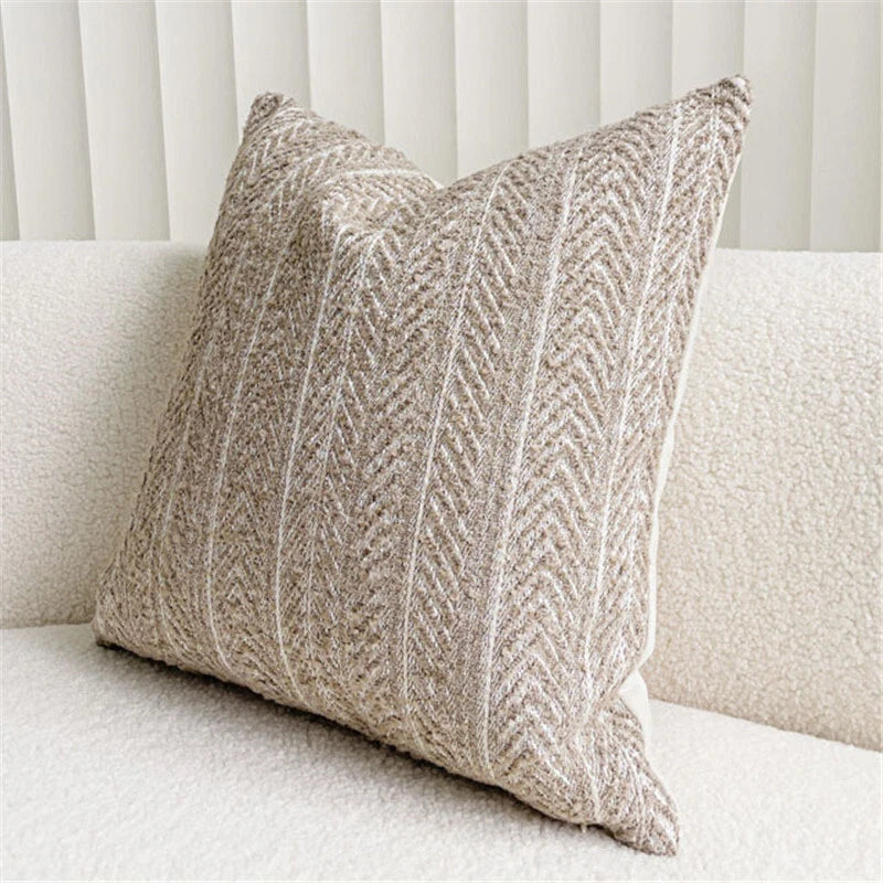 18x18in Modern Wool Blend Fabric Throw Pillow Covers Sofa Bed Cushion Cover Case