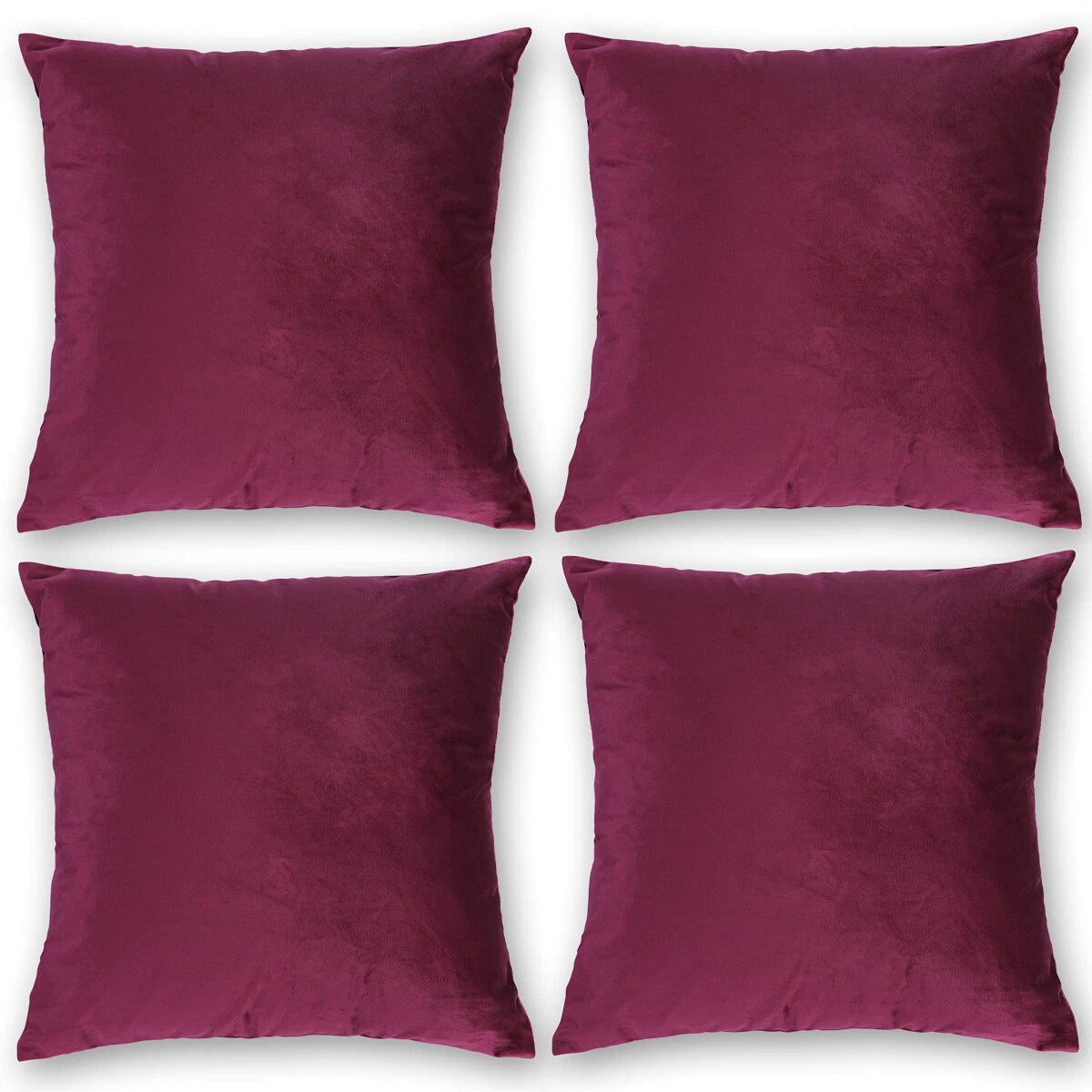Velvet Soft Cushion Cover, 2 Pack Modern Decorative Throw Pillow Case 18"x18"