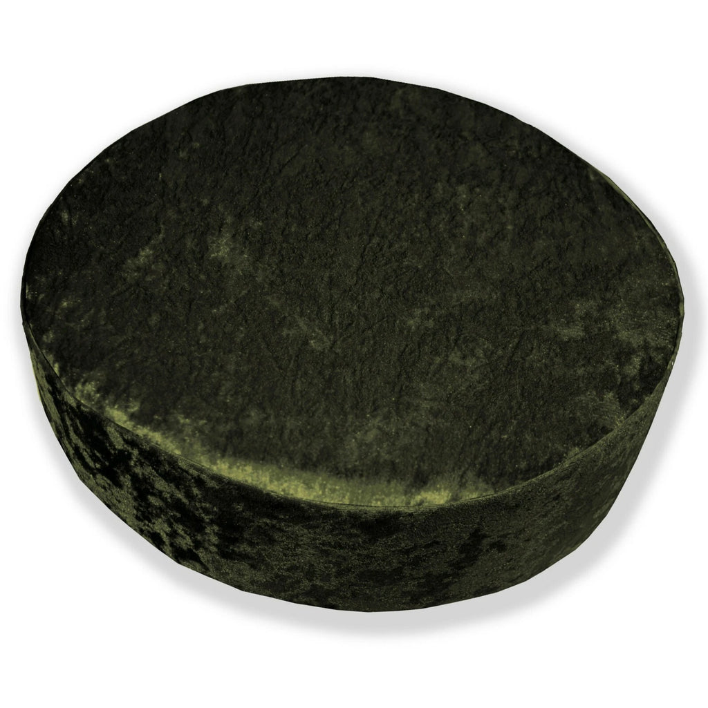 Mv34 Olive Crushed Velvet Sofa Seat Patio Bench Box Cushion Bolster Cover/Runner