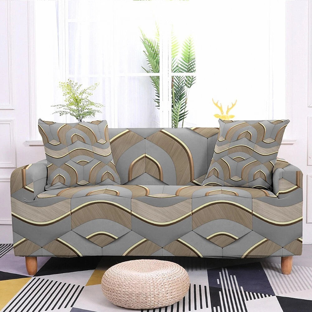 Geometric Printed Elastic Sofa Covers Seater Cover for Living Room Corner