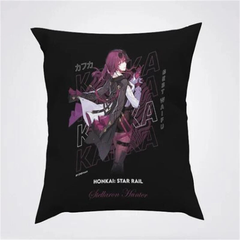 Anime Cartoon Honkai Star Rail Print Cushion Cover Sofa Home Decor Pillowcase
