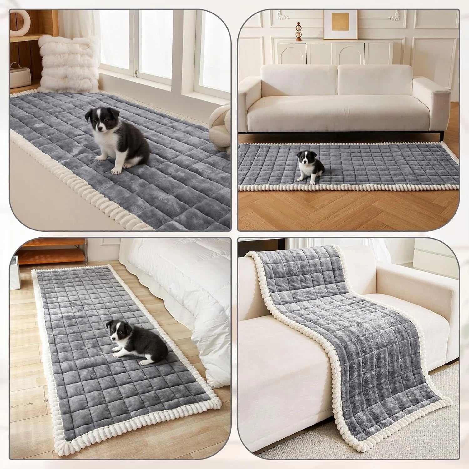 Velvet Couch Covers Sofa Cushion Protector Pets Non Slip Dog Bed Cover Pet Mat