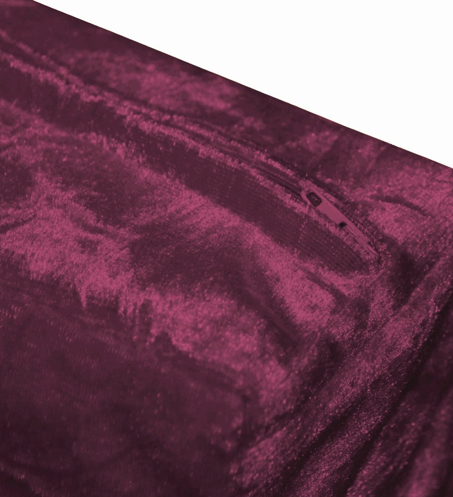 Mv13 Red-purple Crush Velvet Sofa Seat Patio Bench Cushion Bolster Cover/Runner
