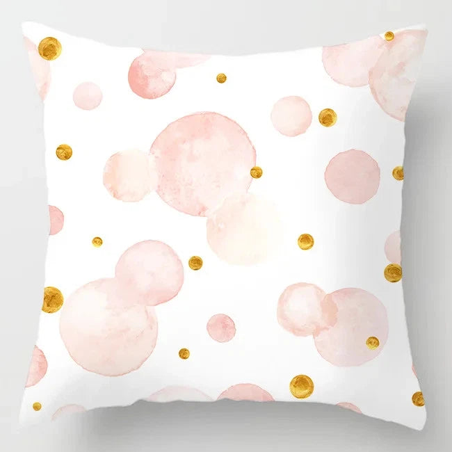 Pink Feather Pillowcase Decorative Sofa Cushion Case Bed Pillow Cover Home Decor