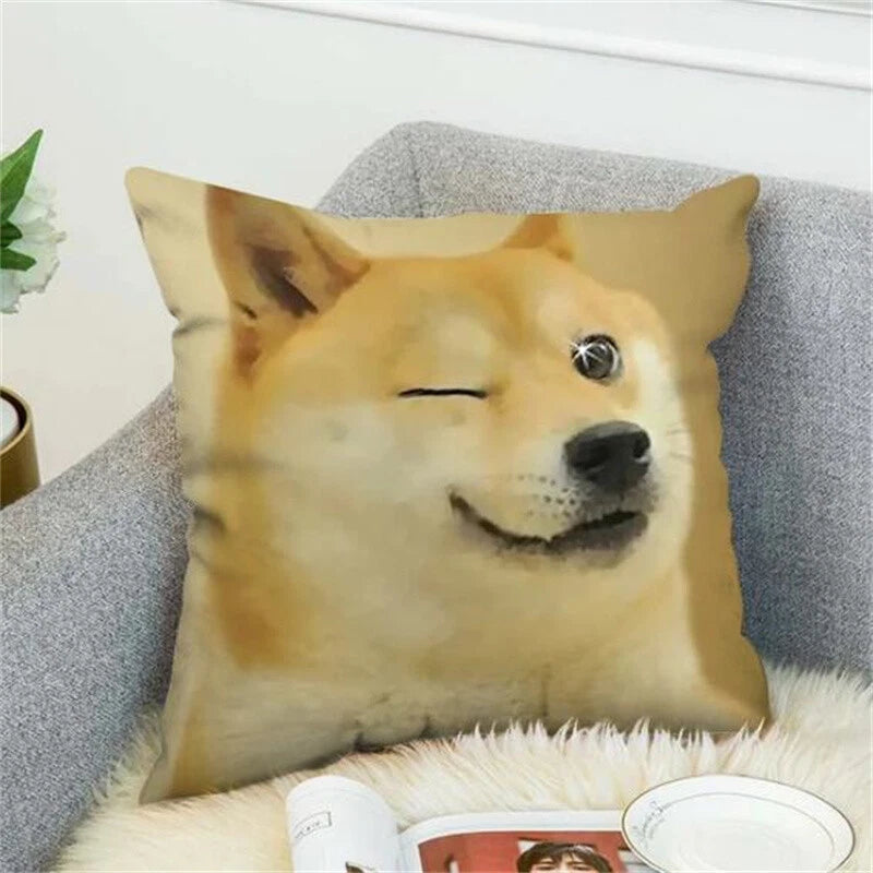 Shiba Inu Pillow Cover Decorative for Bed Pillowcase Fall Decor Car Sofa Cushion