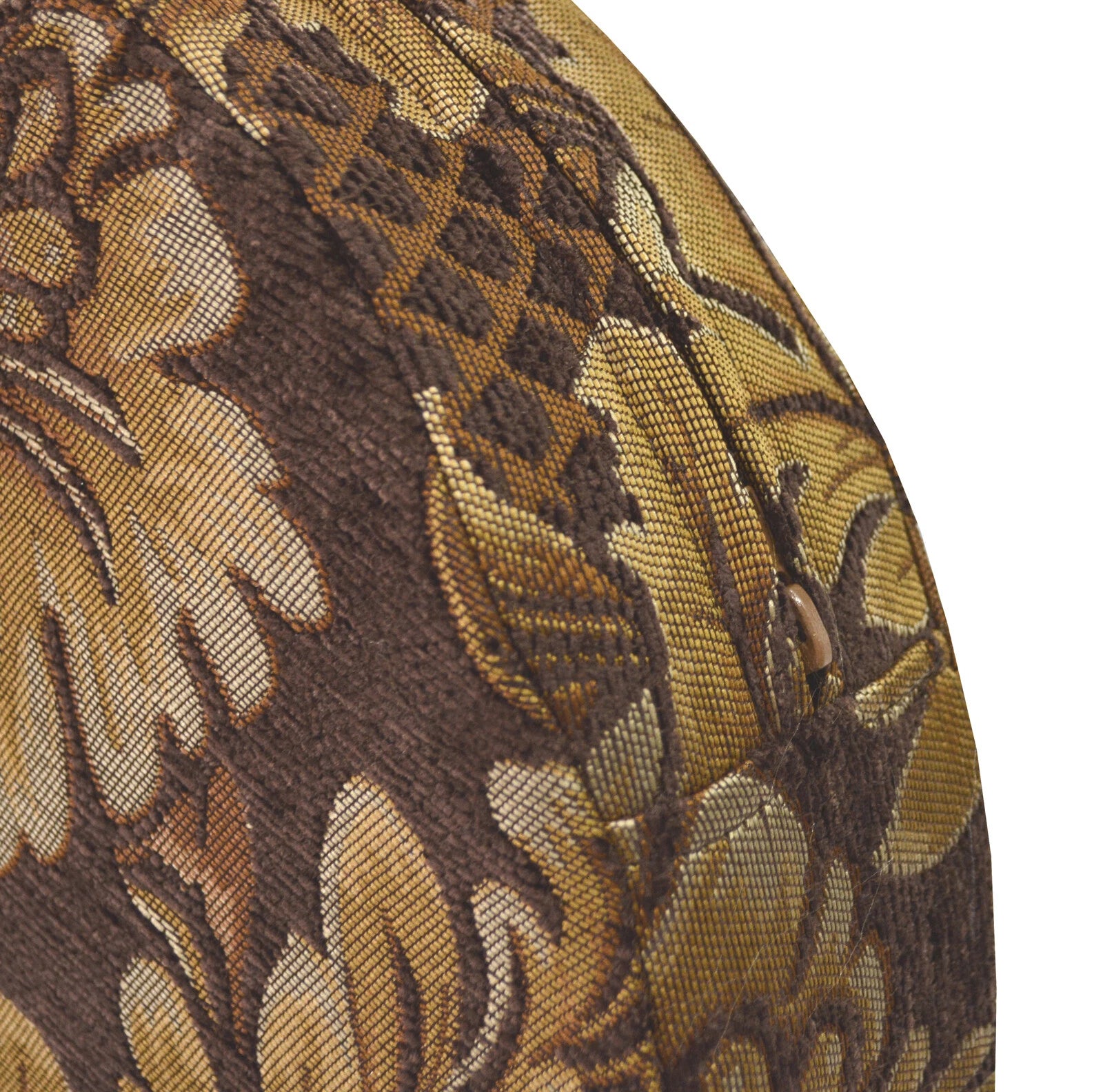 We57 - Brown Big Peony Flower Leaf Bolster Case/Pillow/Sofa Seat Cushion Cover