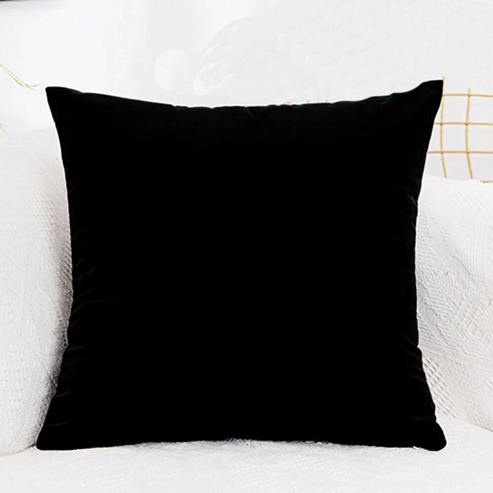 Throw Pillowcases Covers Velvet Cushion Case For Home Sofa Décor Set of 2
