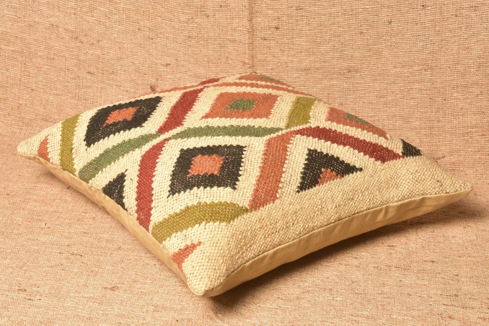 Handmade Jute Wool Kilim Cushion Cover Pillow Covers Pillow Case 45 Cm 3 Pcs