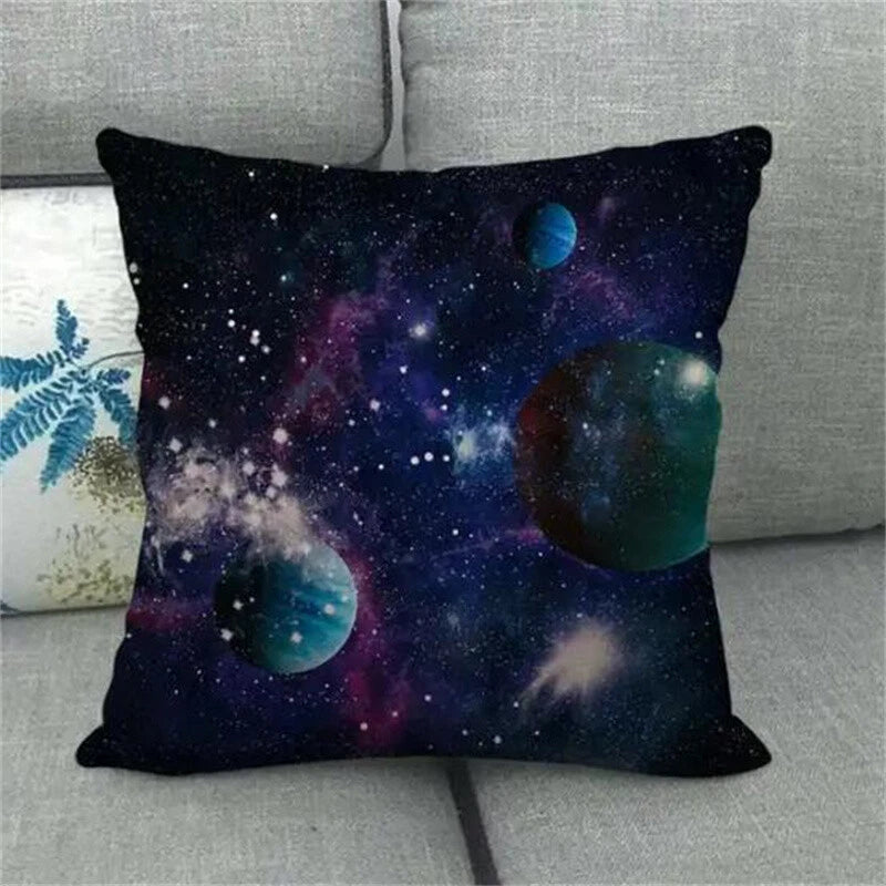 Planet Space Galaxy Planet Pillow Case Home Decorative Cushions for Sofa Room