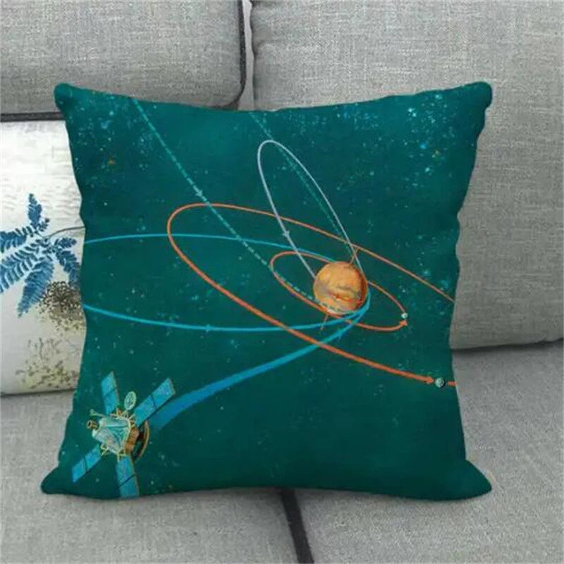 Planet Space Galaxy Planet Pillow Case Home Decorative Cushions for Sofa Room