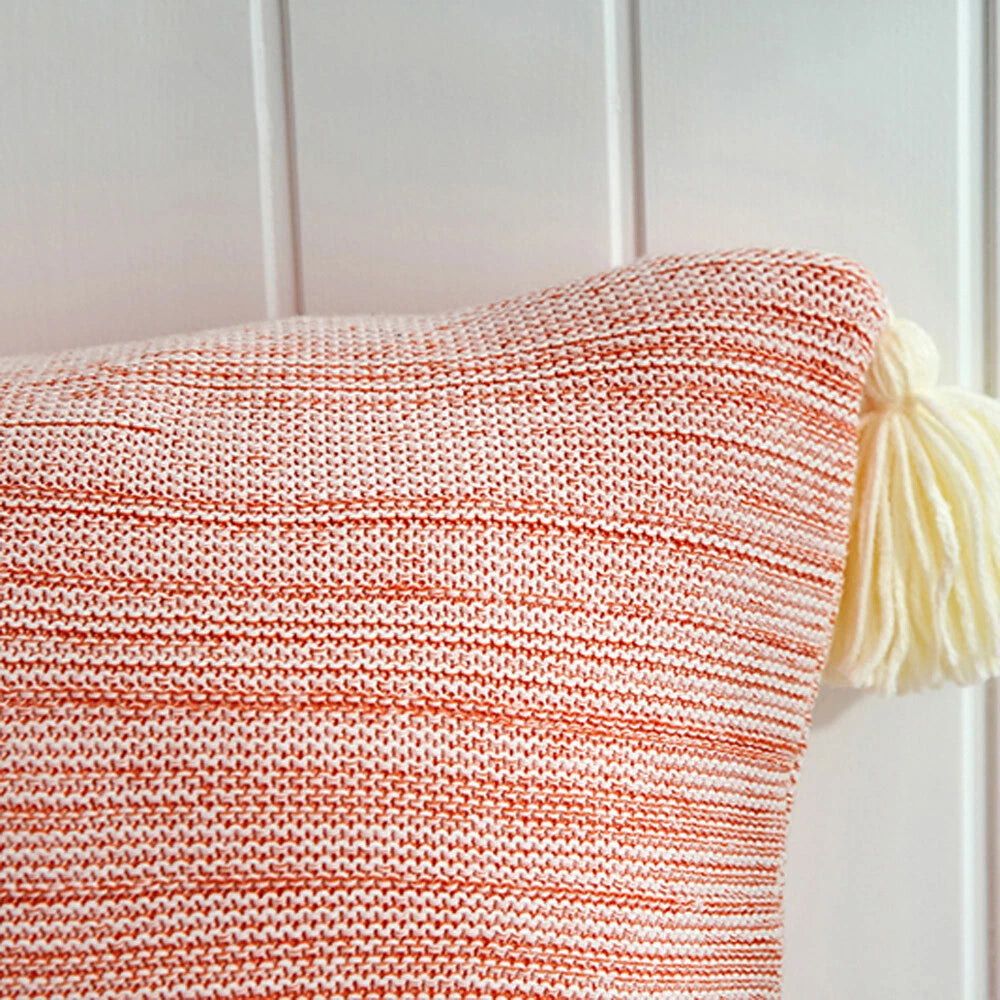 45cm Square Pillowcase Sofa Bed Waist Cushion Cover Tassel Pillow Case Decor 1pc