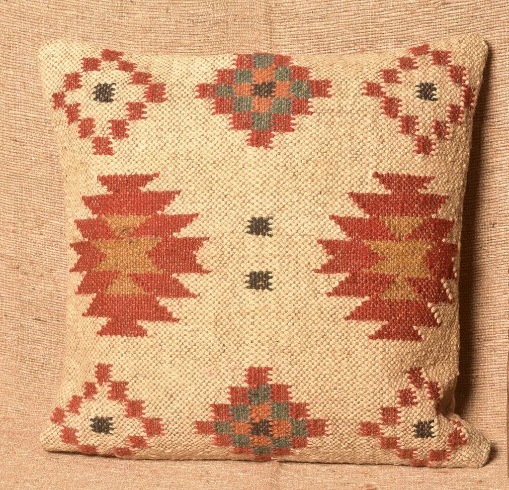 Handmade Jute Wool Kilim Cushion Cover Pillow Covers Pillow Case 45 Cm 3 Pcs