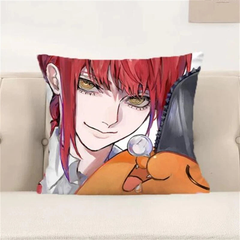 Pillow Covers Decorative Sofa Chainsaw Man Cushion Cover Pillows Cases Home