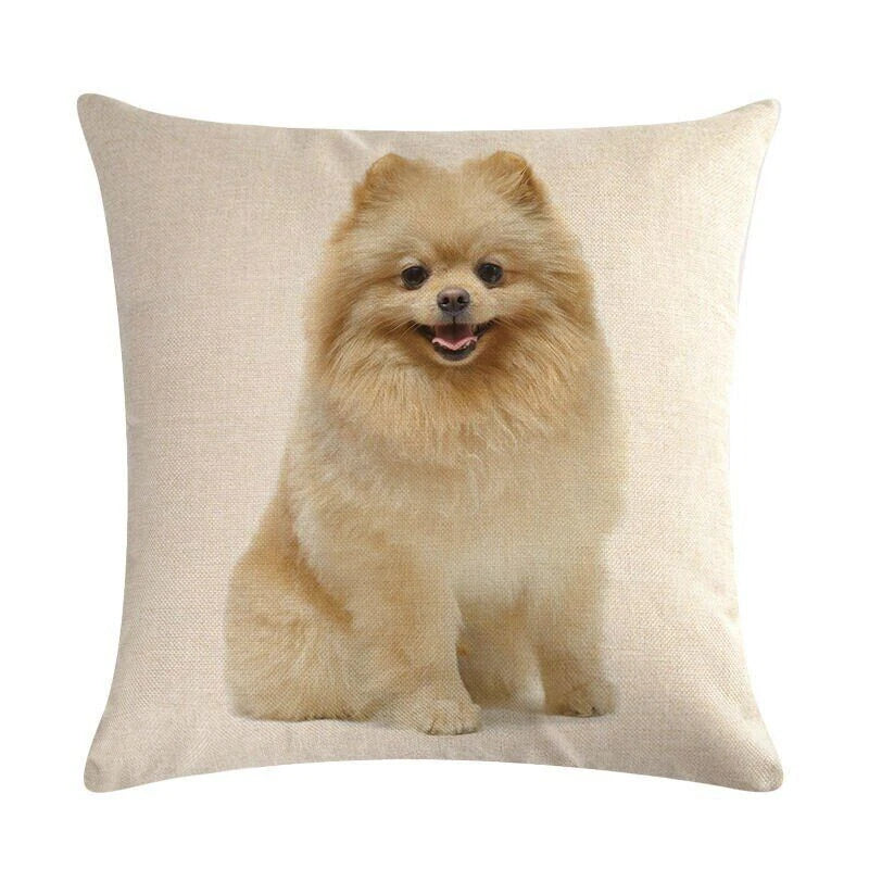 Dog Pattern Throw Pillow Cushion Cover  Home Sofa Bed Decorative