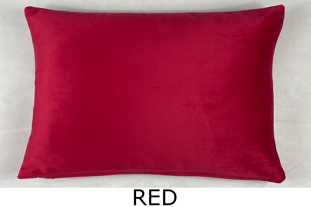 Plush Velvet Rectangle Cushion Cover Handmade Pillow Case Sofa Bed Home Decor