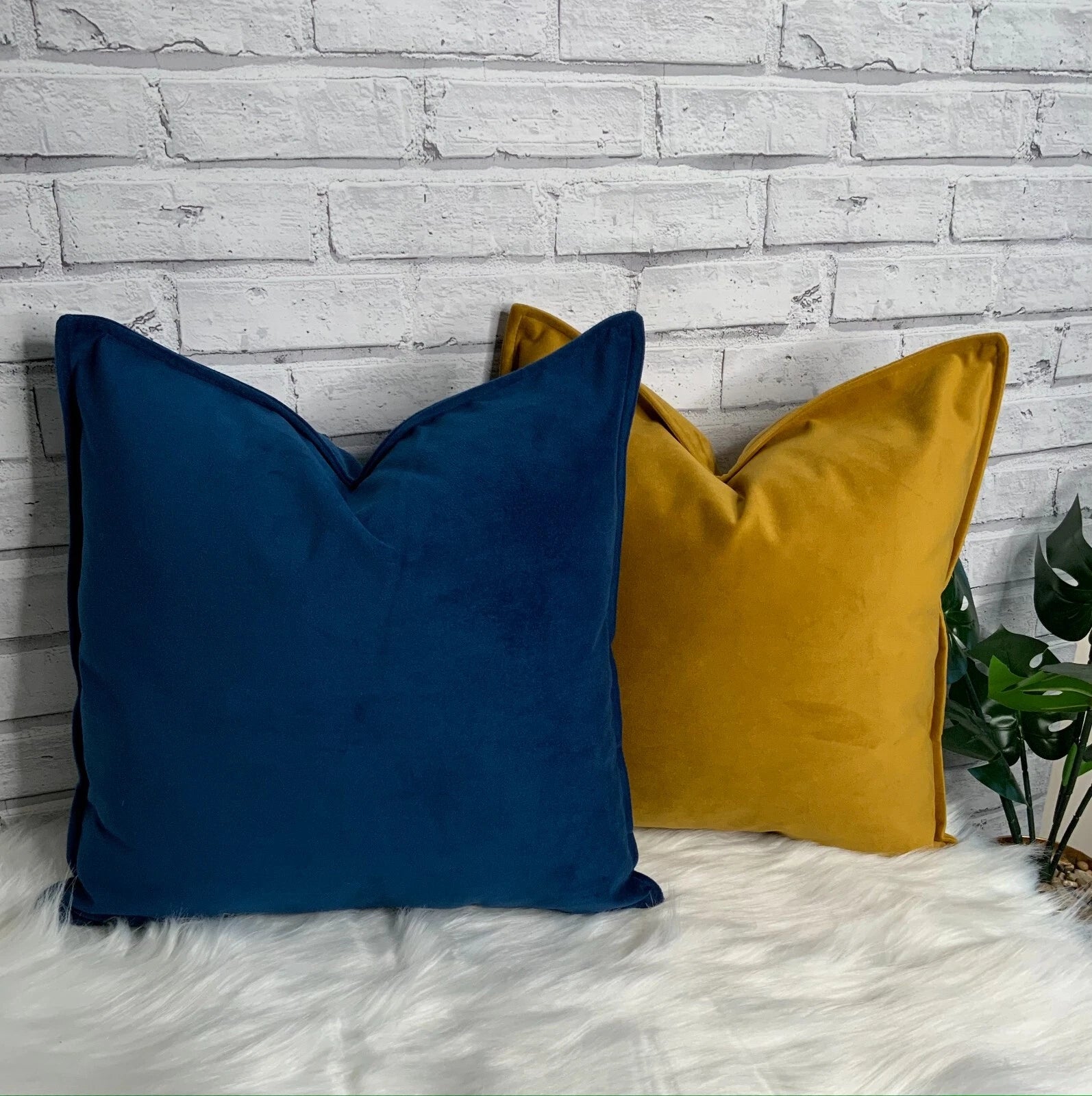 Plush velvet cushion covers pillow case  for sofa bed chair home and Hotel decor