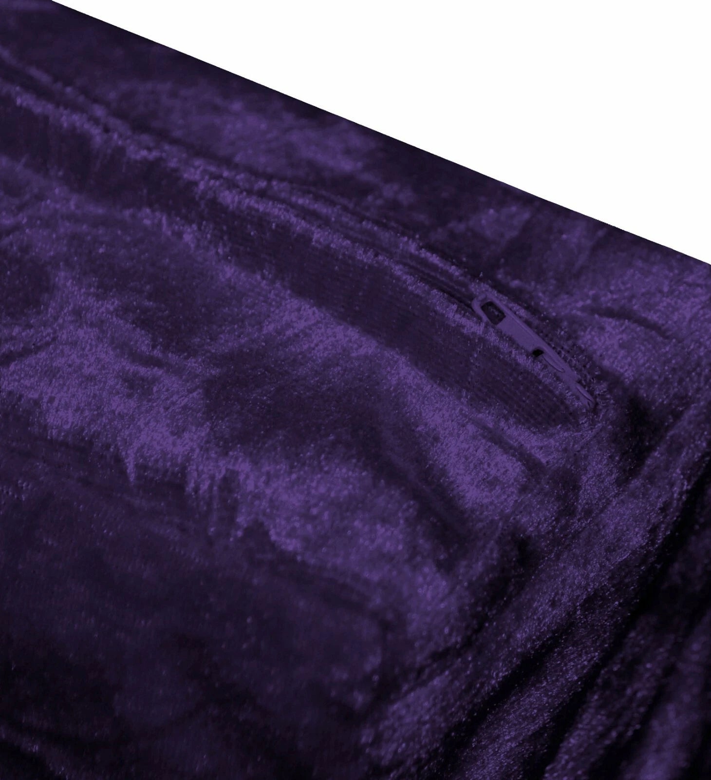 Mv29 Voilet Crush Velvet Sofa Seat Patio Bench Box Cushion Bolster Cover/Runner