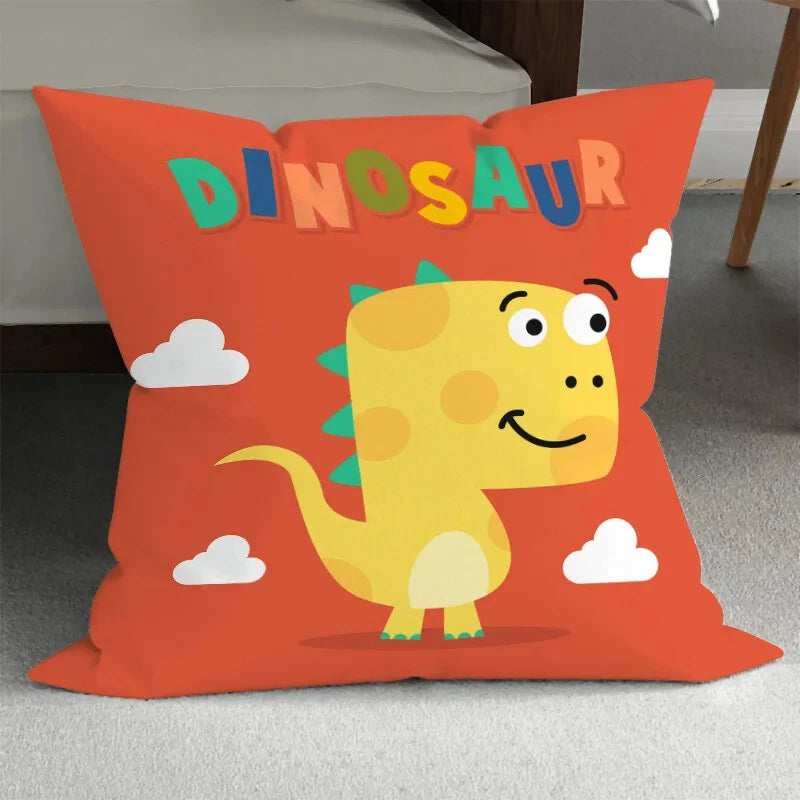 Home Room Gift Sofa Bed Chair Pillowcase Cartoon Dinosaur Pillowcase Cute