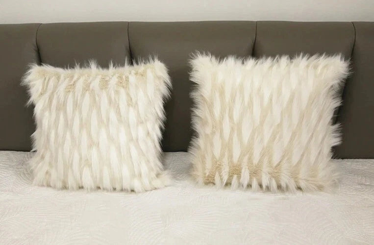 Soft Fur Plush Cushion Cover Luxury Home Decor Pillow Covers Sofa Bed Decorative