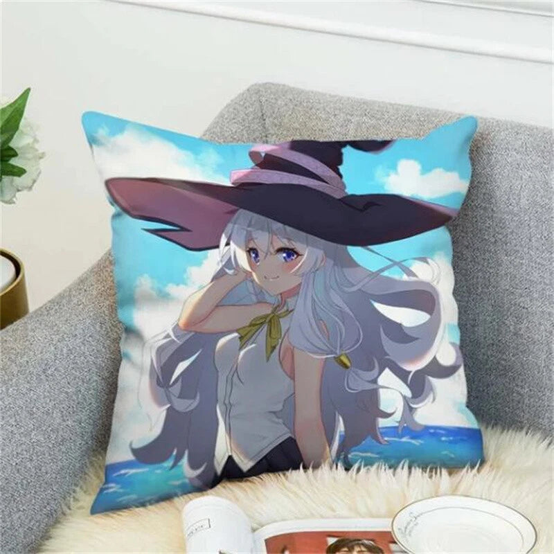 Wandering Witch Pillow Cases Decorative Cushions Cover for Sofa Decor Pillowcase