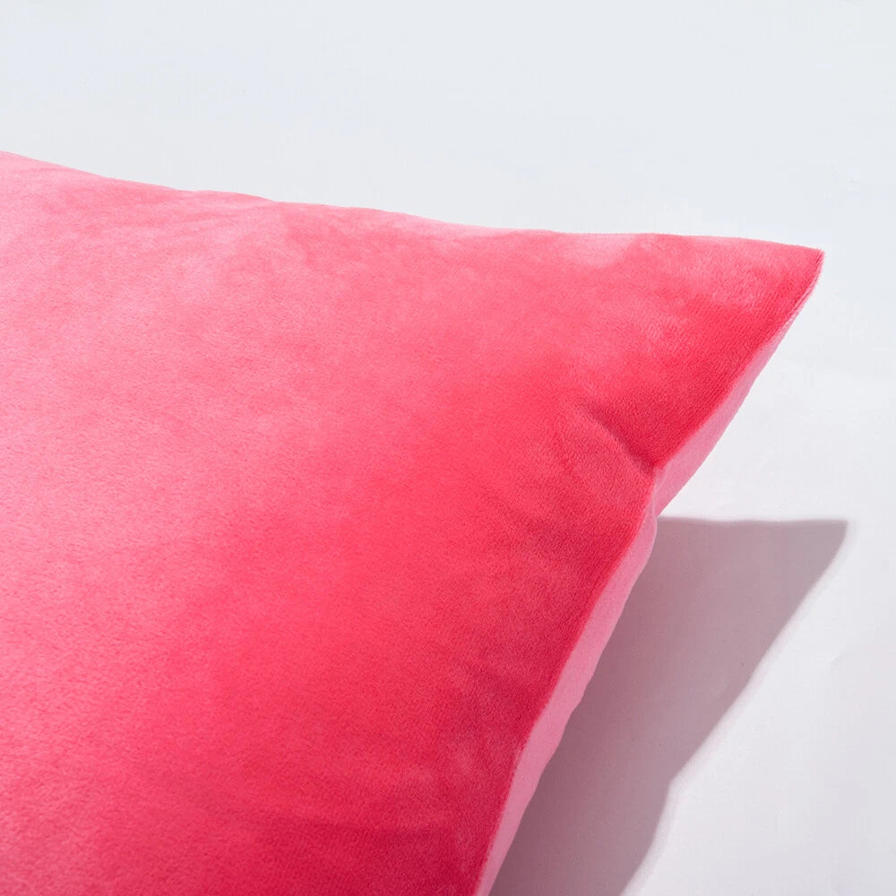 Velvet Euro Pillow Cover Sofa Couch Bed Square Cushione Cover Nice Rich Colors