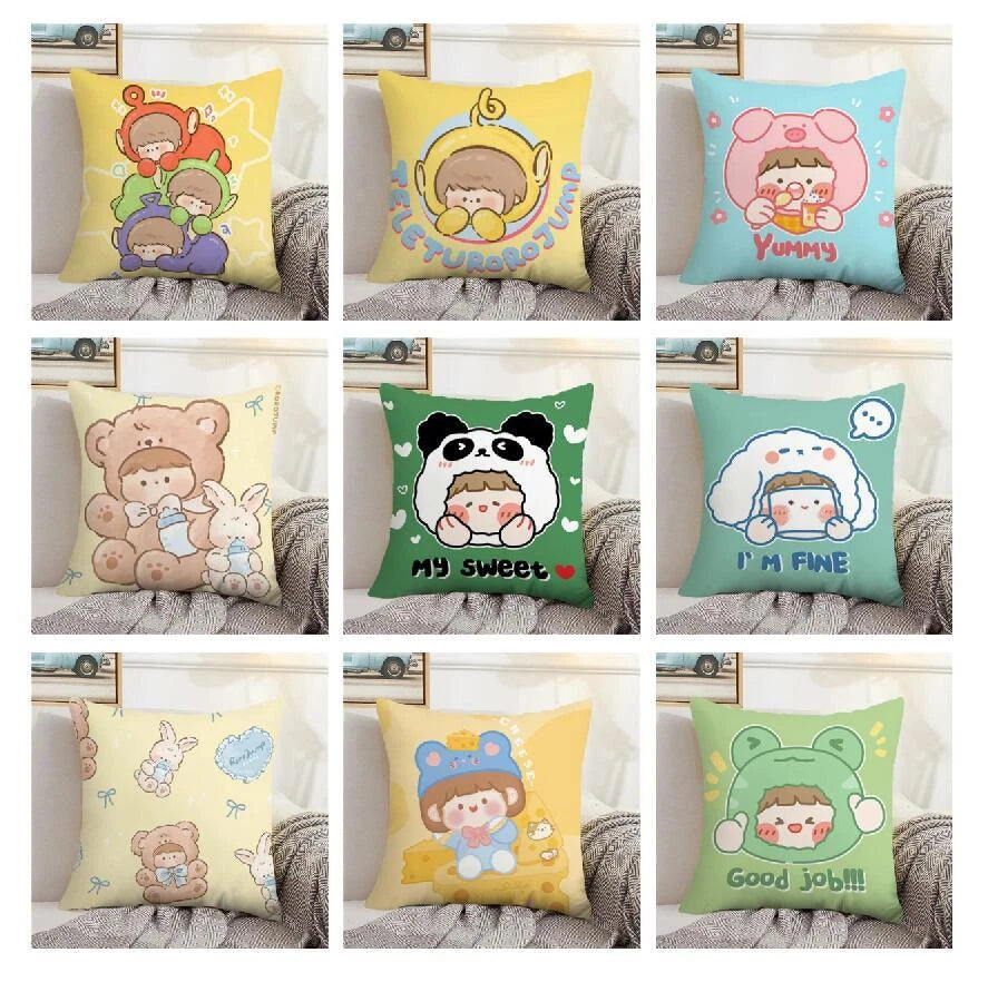 Home Decor Rorojump Pillow Cover Pillowcases for Cushion Covers Sofa Anime