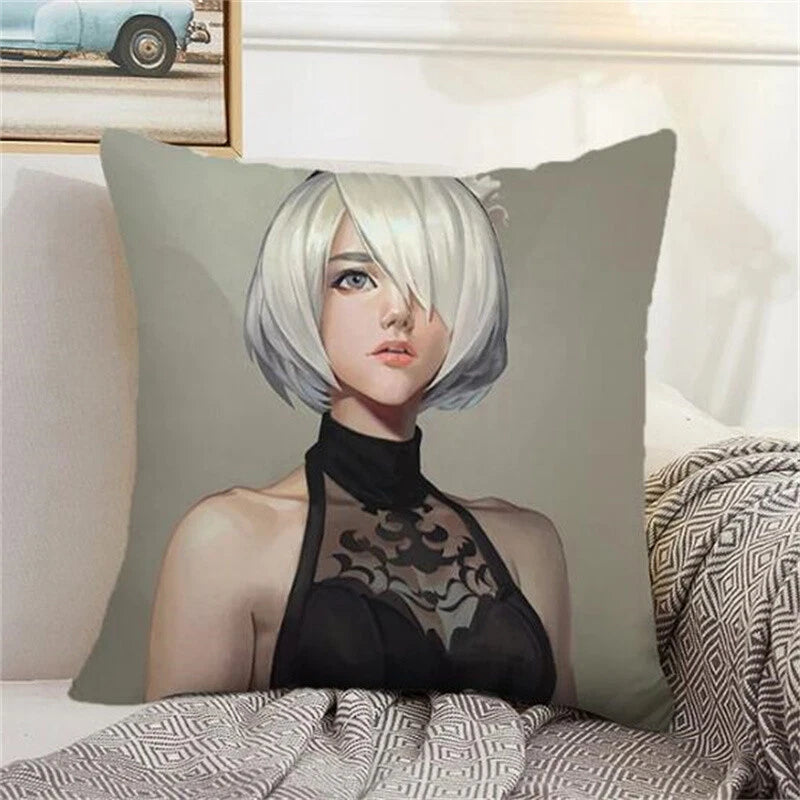 Nier Automata Decorative for Sofa Cushion Cover Home Pillows Covers Pillowcases