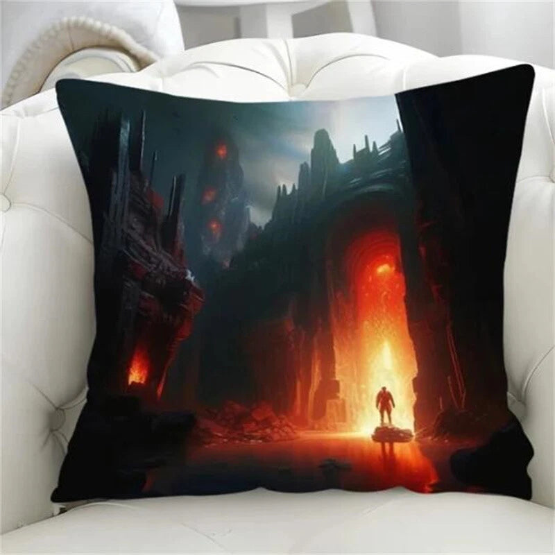 Pillowcase the Underground Cushion Cover Fall Decorative for Short Plush Sofa