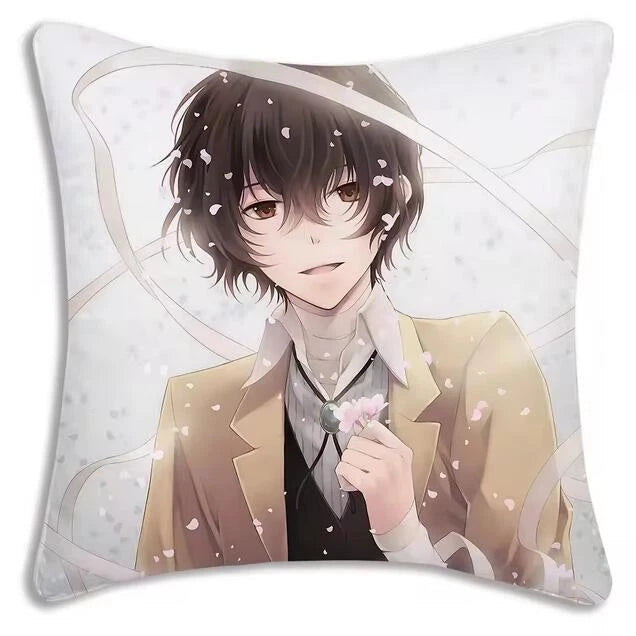 Bungou Stray Dogs Pillow Covers Sofa Decorative Home Printing Cute Cushion Cover