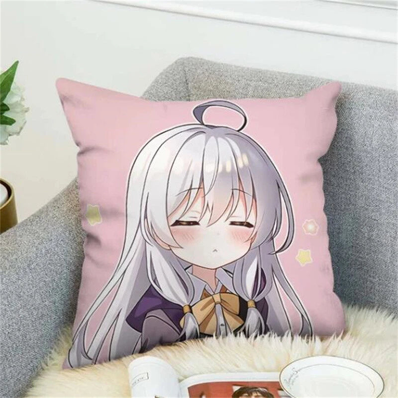 Wandering Witch Pillow Cases Decorative Cushions Cover for Sofa Decor Pillowcase