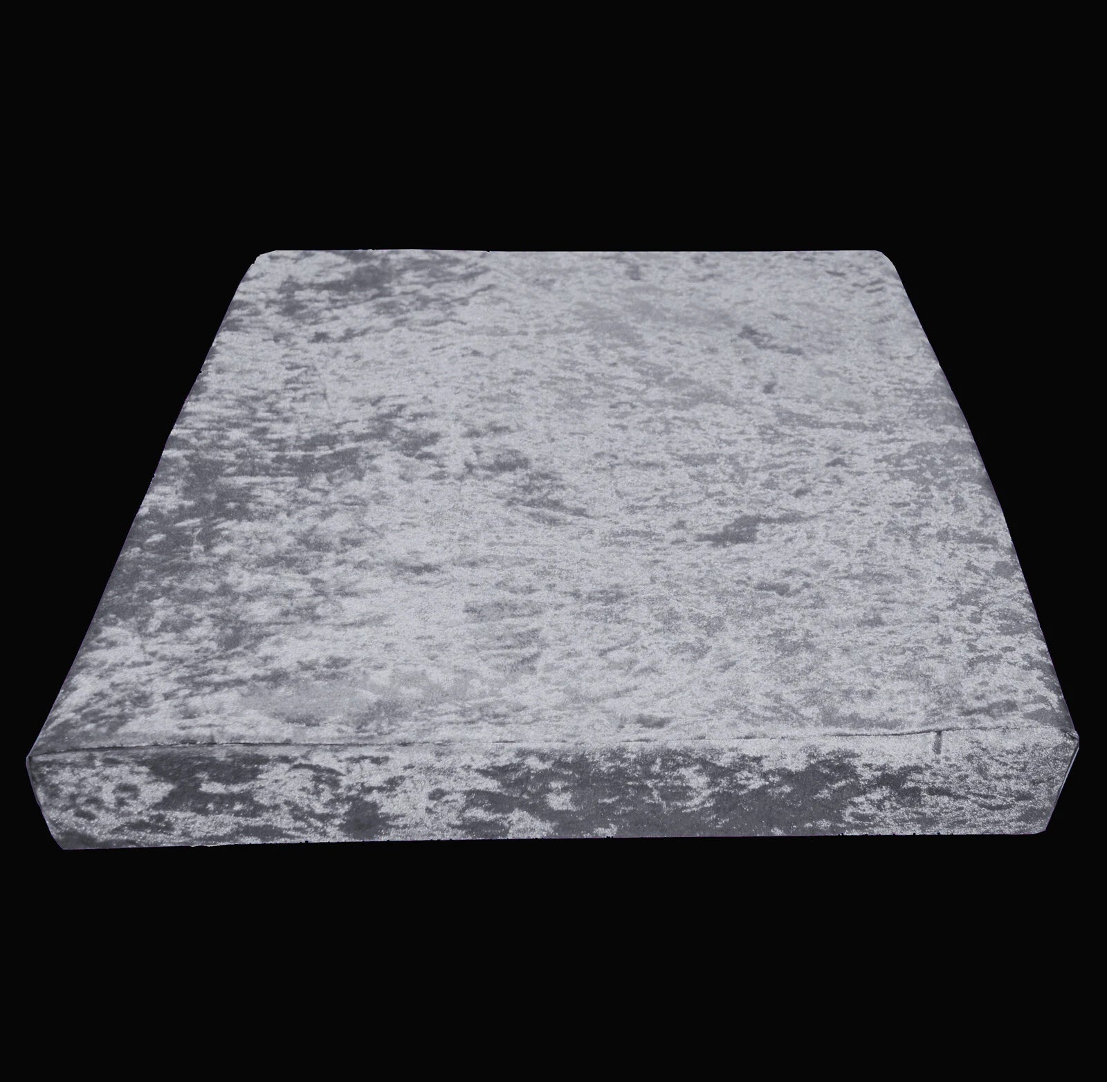 Mv03 Gray Shiny Velvet Sofa Seat Patio Bench Box Cushion Bolster Cover/Runner