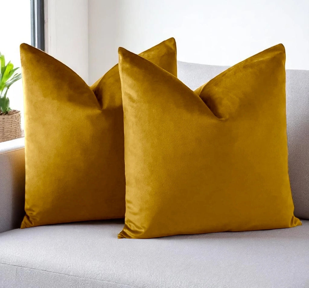 New Velvet Cushion Cover – Decorative Pillowcase for Home or Hotel Pack of 2.