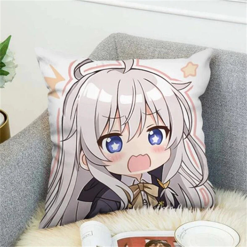 Wandering Witch Pillow Cases Decorative Cushions Cover for Sofa Decor Pillowcase