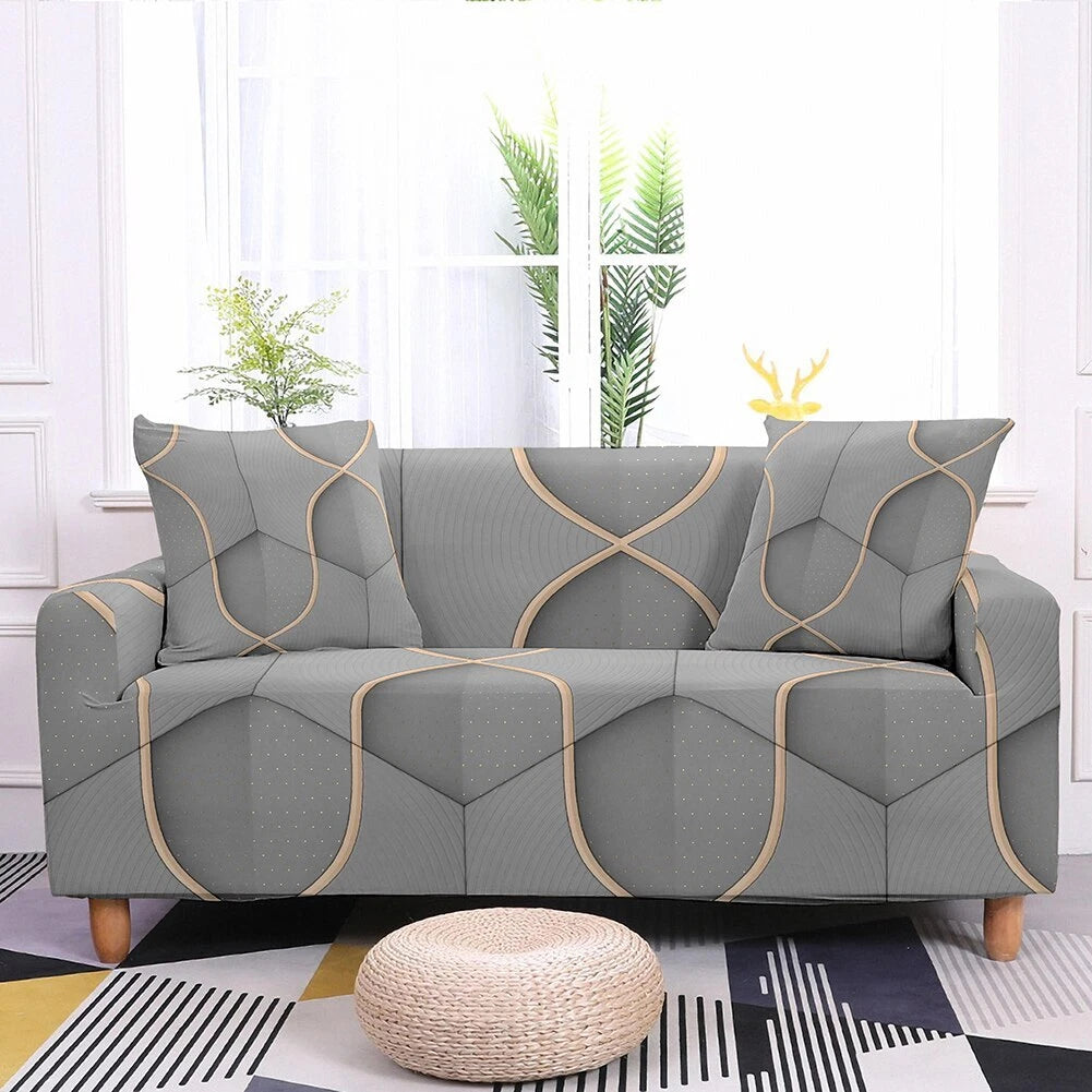 Geometric Printed Elastic Sofa Covers Seater Cover for Living Room Corner