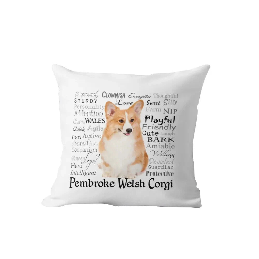 Dog Yorkie Pillow Case Pug Pillows Sofa Car Bed Sofa Pillow Case Cushion Cover