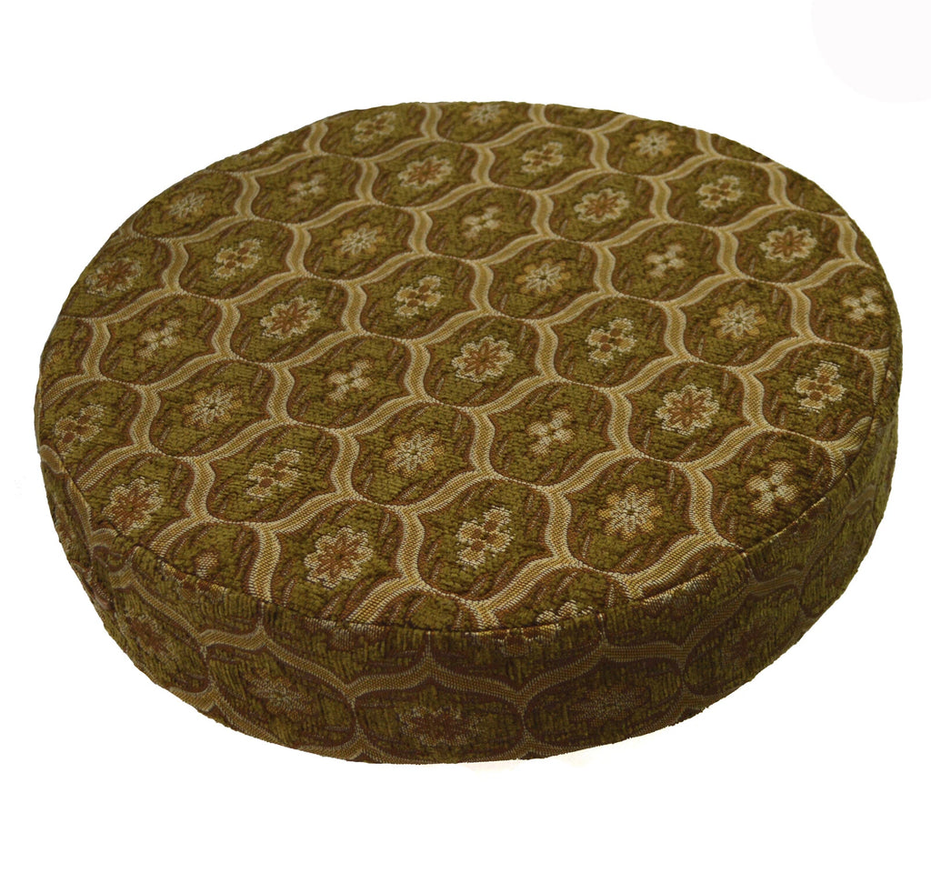 We62 -Olive Brown Eye Flora Damask Bolster Case/Pillow/Sofa Seat Cushion Cover