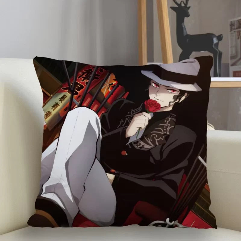 45X45Cm Polyester Demon Slayer Pillowcase Sofa Decoration Cushion Cover Home Dec
