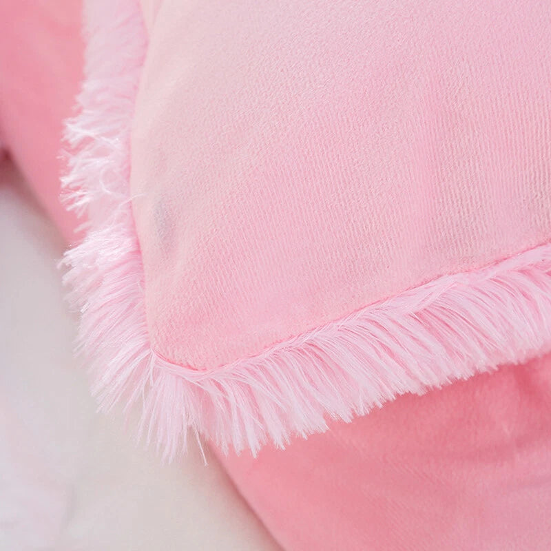 Long Fluffy Plush Throw Pillow Cases Shaggy Sofa Bed Cushion Cover 50x70cm