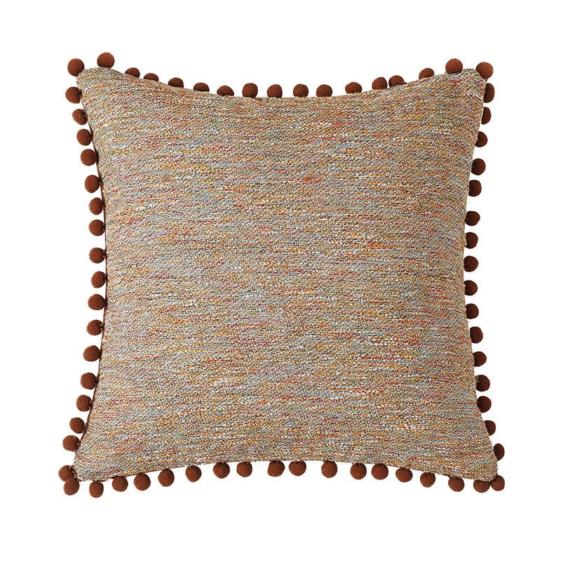 Pom-Poms Tassels Cushion Cover Pillow Case Sofa Bed Home Decor 35*50cm 45*45cm