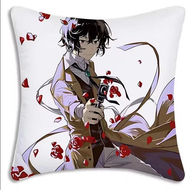 Bungou Stray Dogs Pillow Covers Sofa Decorative Home Printing Cute Cushion Cover
