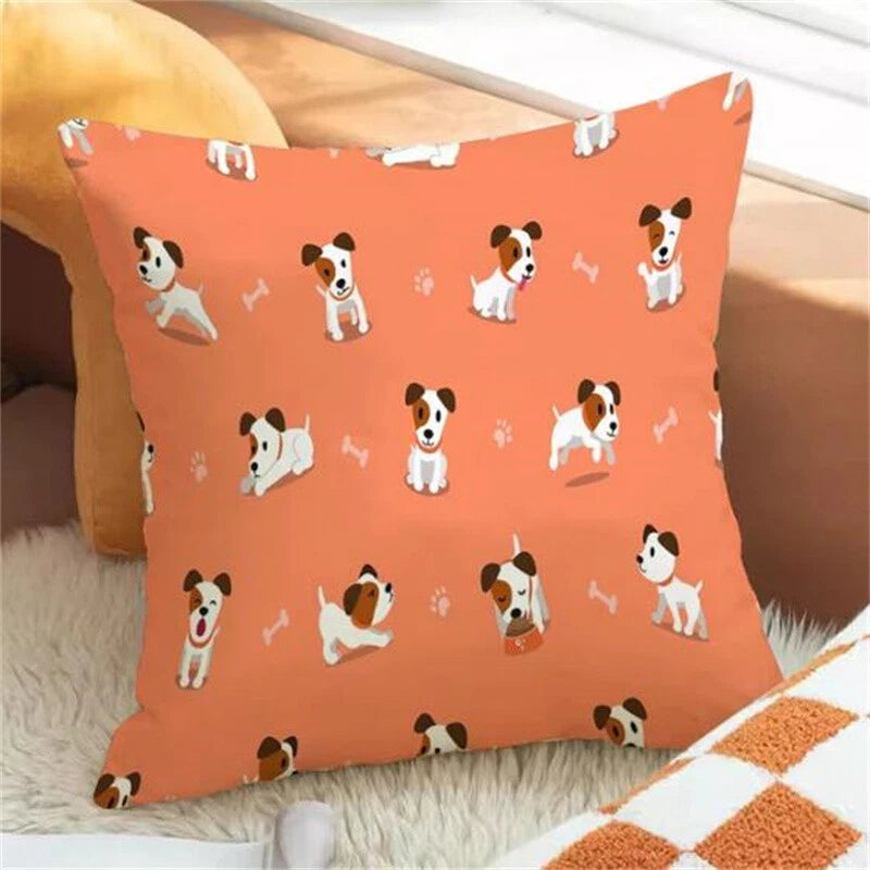 Cartoon Dog Pillowcases for Pillows Cushion Cover Pillowcase Car Sofa Fall Decor