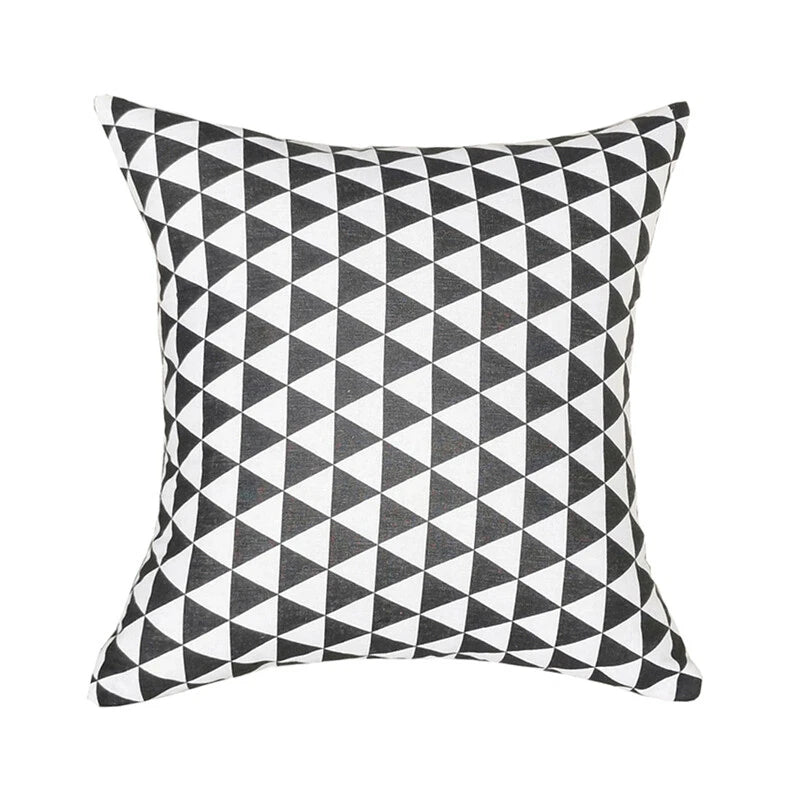 Geometric Cushion Cover Linen Throw Pillow Case Bed Sofa Car Decor 40/45/50cm