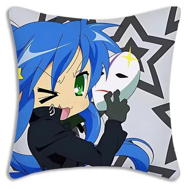 Kawaii Lucky Star Pillow Covers Cartoon Sofa Decor Home Printing Cushion Cover
