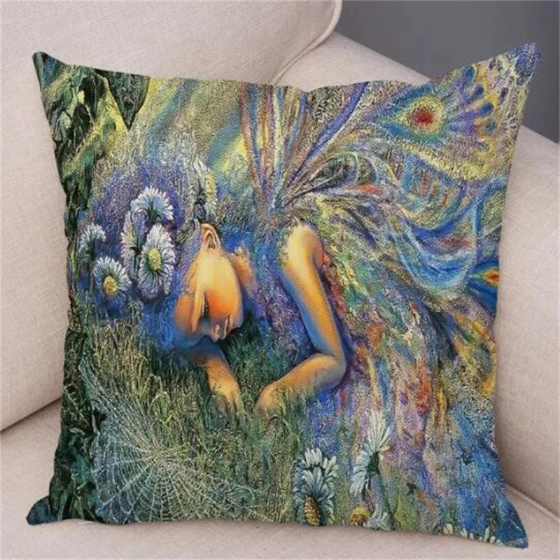 Cartoon Forest Elf Cushion Cover Decor Pillow Case for Sofa Car Room Pillowcase
