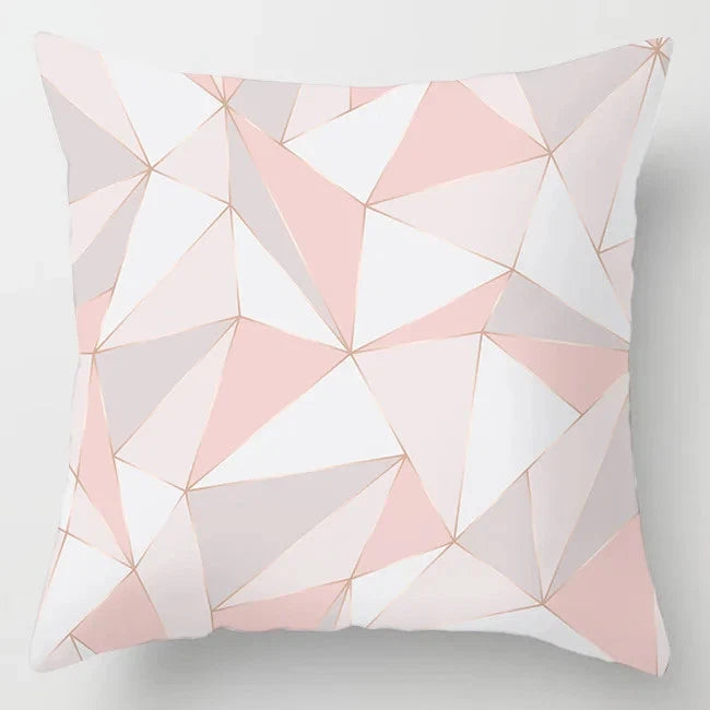 Pink Feather Pillowcase Decorative Sofa Cushion Case Bed Pillow Cover Home Decor