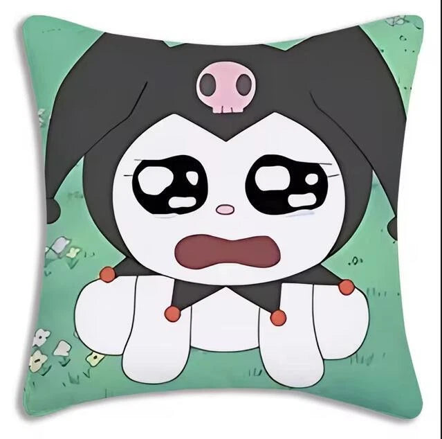 Kuromi Cartoon Pillow Covers Cartoon Sofa Decor Home Print Cute Cushion Cover